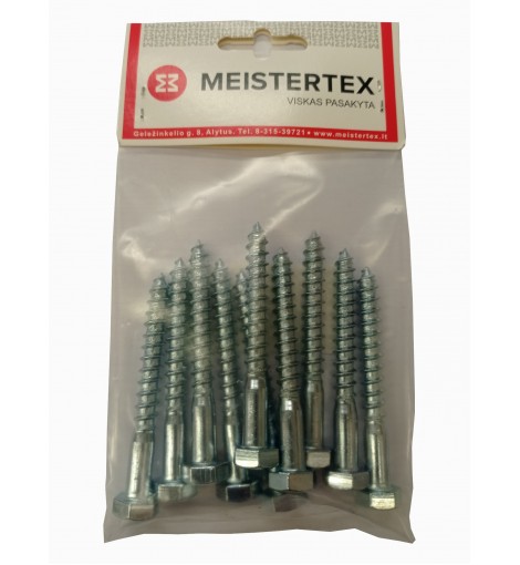 Medsraigtis DIN571 8x70, baltas, 10 vnt. Medsraigtis DIN571 8x70, baltas, 10 vnt.
